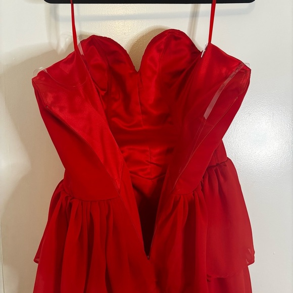 BERLINNOVA Red Tiered Corset Dress - Picture 12 of 14